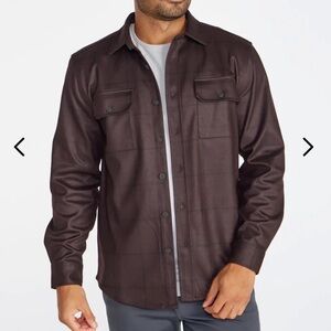 BYLT men’s coastal overskirt xl ombré-plum plaid